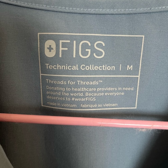 Figs Women's Light Blue/Grey Scrub Set - Picture 6 of 9